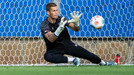 Keeper Dennis Smarsch verlässt Hertha BSC. (Archivbild)