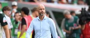 Erik ten Hag muss als Trainer bei Bayer Leverkusen schon wieder gehen.