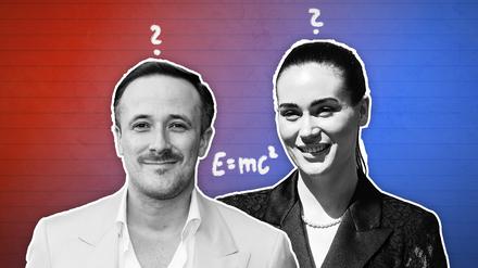 Montage zur ProSieben Show - Die dümmsten Promis
links: Joe Laschet
rechts: Gloria-Sophie Burkandt