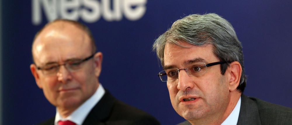 Nestlé trennt sich von seinem Vorstandschef Laurent Freixe - hier auf einer Pressekonferenz von 2012