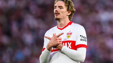 Nick Woltemade nimmt Abschied vom VfB Stuttgart und spielt nun für Newcastle United. (Archivbild)