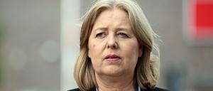 Bundessozialministerin Bärbel Bas (SPD) am 7. August bei einem Rundgang durch Gelsenkirchen Bismark.