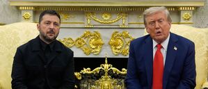 Der ukrainische Präsident Wolodymyr Selensky am 18. August mit seinem US-amerikanischen Amtskollegen Donald Trump im Weißen Haus.