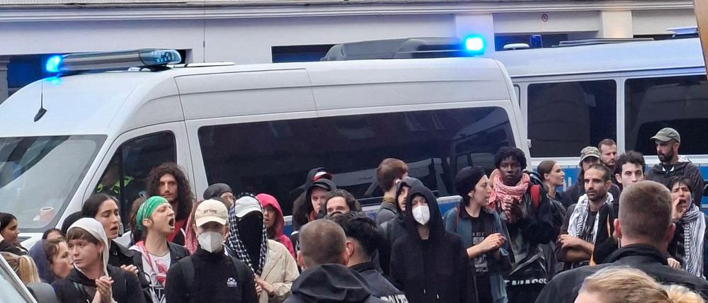 Die propalästinensische Demonstration am vergangenen Donnerstag, auf der es zu dem Zwischenfall kam, war nicht angemeldet worden. (Archivbild)