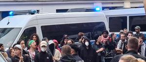 Die propalästinensische Demonstration am vergangenen Donnerstag, auf der es zu dem Zwischenfall kam, war nicht angemeldet worden. (Archivbild)