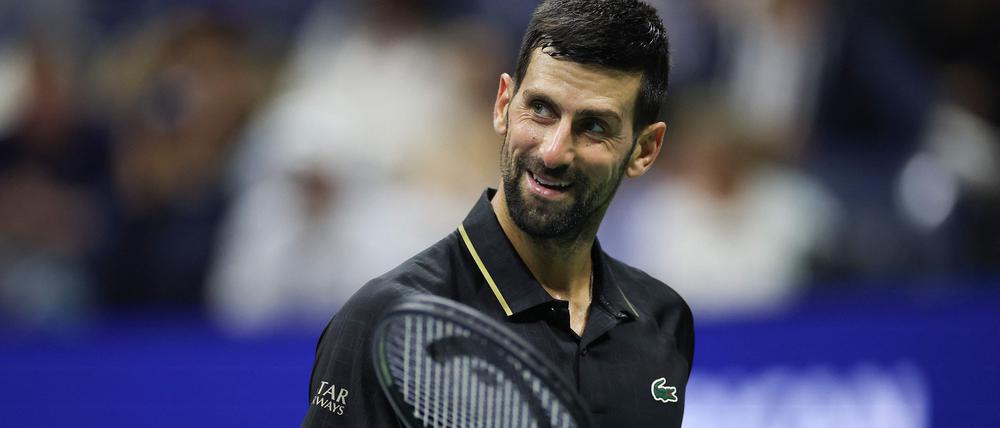Novak Djokovic bezwang im Viertelfinale der US Open Taylor Fritz.