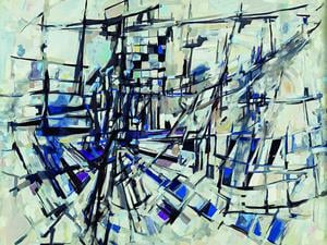 Wirbelnde Bewegungen: „Le vent“ von Maria Helena Vieira da Silva aus dem Jahr 1953.