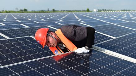 Deutschland importiert den Großteil seiner Solarzellen aus China.
