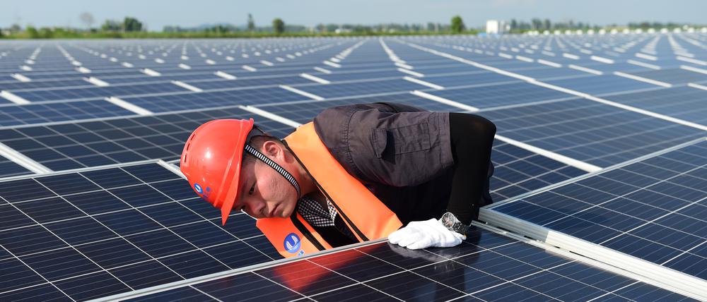 Deutschland importiert den Großteil seiner Solarzellen aus China.