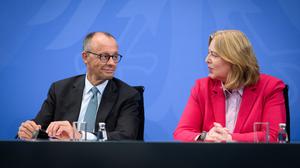Bundeskanzler Friedrich Merz und Arbeitsministerin Bärbel Bas