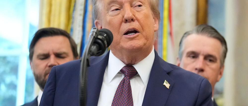 „Ich bin kein Diktator“, sagt Trump über sich selbst. (Archivfoto)