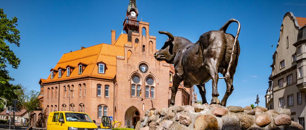 Das Rathaus von Nauen (Havelland).