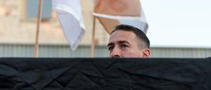 Jahrzehntelang agierte Liebich in der extrem rechten Szene – hier 2018 auf einer Demo in Chemnitz