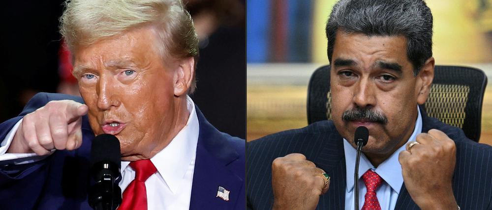 Drohen einander mittlerweile regelmäßig: US-Präsident Donald Trump und Venezuelas Staatschef Nicolás Maduro.