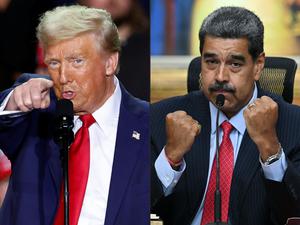 Drohen einander mittlerweile regelmäßig: US-Präsident Donald Trump und Venezuelas Staatschef Nicolás Maduro.