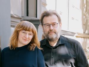 Jörg Sundermeier und Kristine Listau vom Verbrecher Verlag.