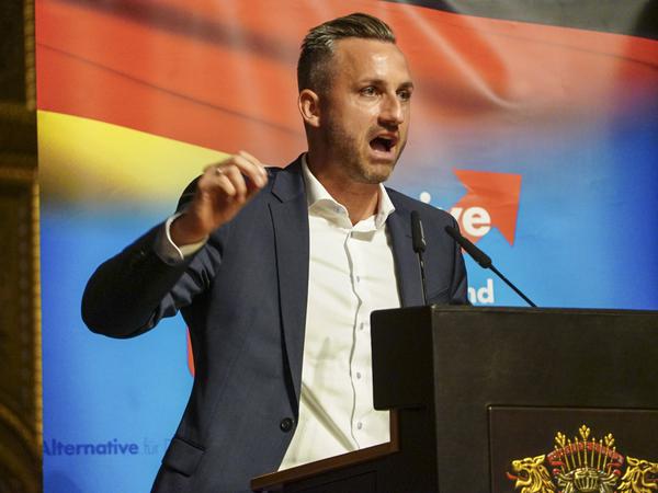 Ulrich Siegmund AFD Fraktionschef von Sachsen-Anhalt am 11.August 2025 Hamburg- Der AFD Fraktionschef von Sachsen-Anhalt Ulrich Siegmund hielt eine Rede zum Theama AfD im Parlament Der Weg zur Regierungsverantwortung Hamburg Deutschland *** Ulrich Siegmund AFD parliamentary group leader of Saxony-Anhalt on August 11, 2025 Hamburg The AFD parliamentary group leader of Saxony-Anhalt Ulrich Siegmund gave a speech on the topic of AfD in parliament The path to government responsibility Hamburg Germany