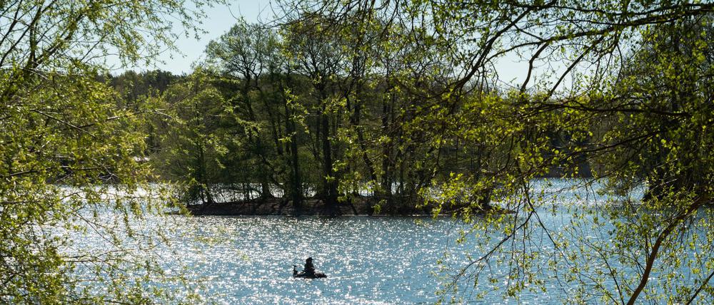 Der See liegt zur Hälfte in Brandenburg und zur Hälfte in Berlin (Archivbild).
