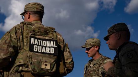 Angehörige der Nationalgarde in der US-Hauptstadt Washington DC