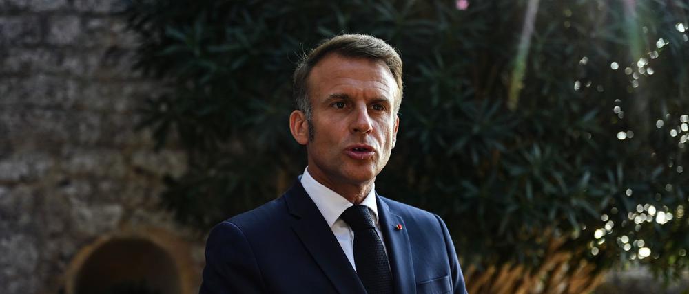 Macron hatte im Juli angekündigt, einen palästinensischen Staat anerkennen zu wollen. (Archivbild)