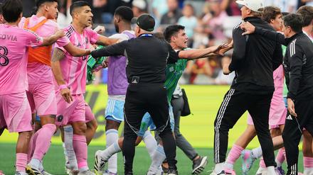 Luis Suárez hatte sich nach der Niederlage im Leagues Cup nicht im Griff. (Archiv-Foto)