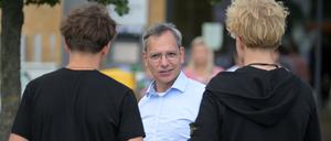 „Make Potsdam Great Again“: Chaled-Uwe Said im Gespräch mit Jugendlichen.