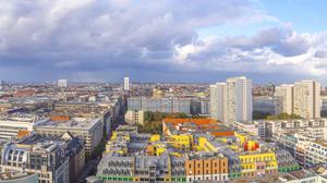 Luftaufnahme von Teilen Berlins