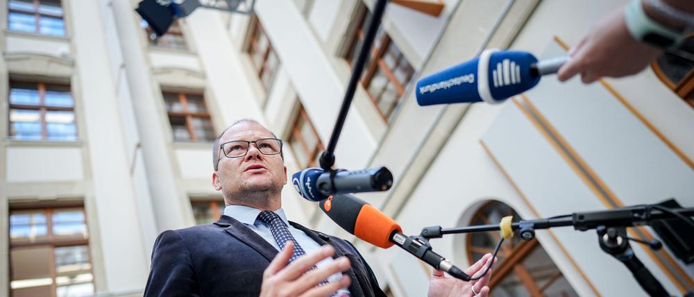 Carsten Schneider (SPD), Bundesminister für Umwelt, Klimaschutz, Naturschutz und nukleare Sicherheit.
