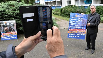 Michael Reichert beim Videodreh.