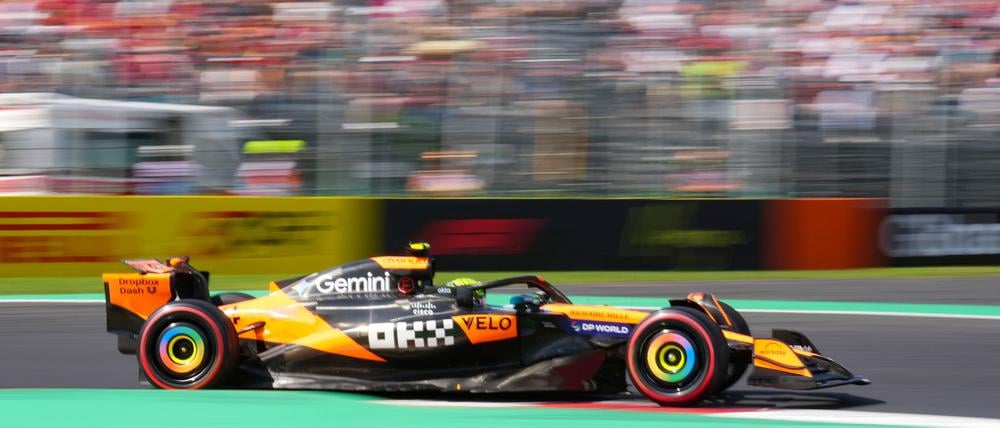 Nach seinem Defekt am McLaren in Zandvoort ist Norris voll in Fahrt.