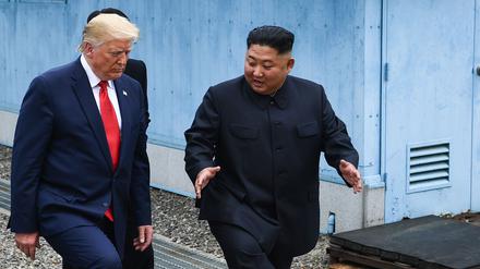 Kim Jong-un und Trump trafen sich im Sommer 2019 an der Grenze zwischen Süd- und Nordkorea