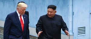 Kim Jong-un und Trump trafen sich im Sommer 2019 an der Grenze zwischen Süd- und Nordkorea