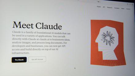 Anthropics Chatbot Claude ist ein Konkurrent von ChatGPT. (Archivbild)