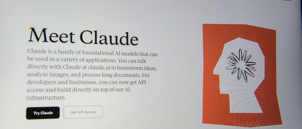 Anthropics Chatbot Claude ist ein Konkurrent von ChatGPT. (Archivbild)