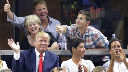 Donald Trump hat die US Open früher regelmäßig besucht - aber noch nie als Präsident. (Archiv-Foto)