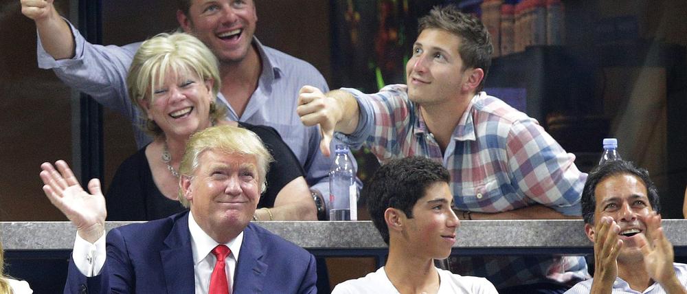 Donald Trump hat die US Open früher regelmäßig besucht - aber noch nie als Präsident. (Archiv-Foto)