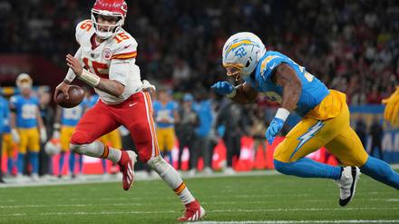 Patrick Mahomes hielt die Chiefs mit seinen Läufen mehrfach im Spiel - zum Sieg reichte es nicht. 