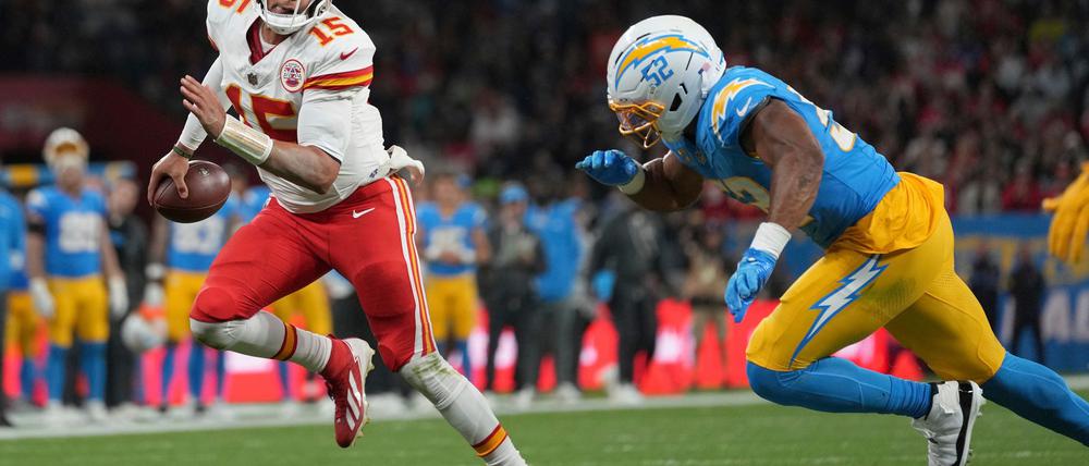 Patrick Mahomes hielt die Chiefs mit seinen Läufen mehrfach im Spiel - zum Sieg reichte es nicht.