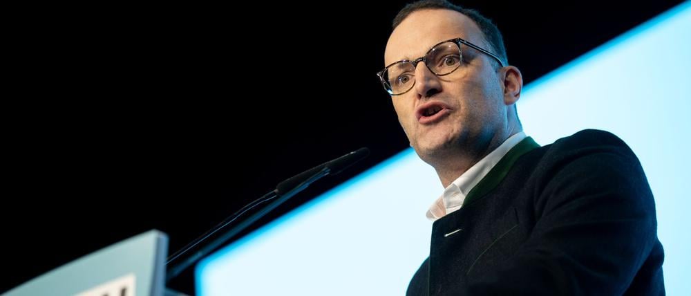 Jens Spahn (CDU), Unionsfraktionschef, spricht bei einer Veranstaltung vor der bevorstehenden NRW-Kommunalwahl am 14. September.