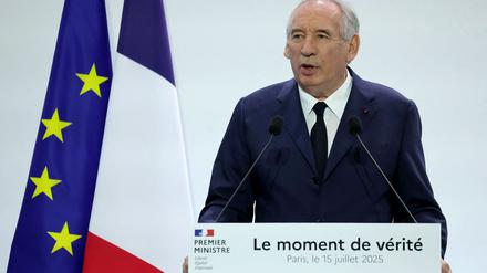 Anfang der Woche wird der Sturz von Premier Bayrou und seiner Regierung erwartet. (Archivbild)