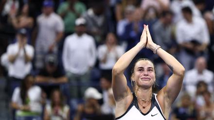 Aryna Sabalenka gewann das Endspiel in New York gegen die amerikanische Wimbledon-Finalistin Amanda Anisimova.