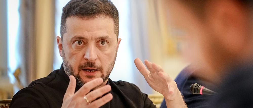 ARCHIV - 25.08.2025, Ukraine, Kiew: Wolodymyr Selenskyj, Präsident der Ukraine.  (zu dpa: «Selenskyj: Starke Flugabwehr bleibt Priorität») Foto: Kay Nietfeld/dpa +++ dpa-Bildfunk +++