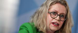 ARCHIV - 24.03.2025, Berlin: Ute Bonde (CDU), Berliner Senatorin für Mobilität, Verkehr, Klimaschutz und Umwelt, spricht auf der Pressekonferenz. (zu dpa: «Verkehrssenatorin will Fragen zu Tempolimit gern ausräumen») Foto: Hannes P Albert/dpa +++ dpa-Bildfunk +++