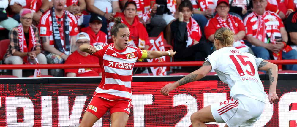 Lisa Heiseler (links) spielt mit Union erstmals in der Bundesliga.