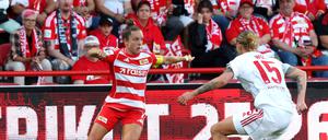 Lisa Heiseler (links) spielt mit Union erstmals in der Bundesliga.