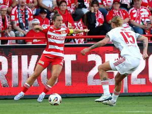 Lisa Heiseler (links) spielt mit Union erstmals in der Bundesliga.