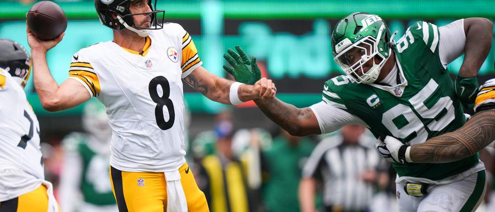 Aaron Rodgers hatte in seinem ersten Spiel für die Steelers vier Touchdown-Pässe