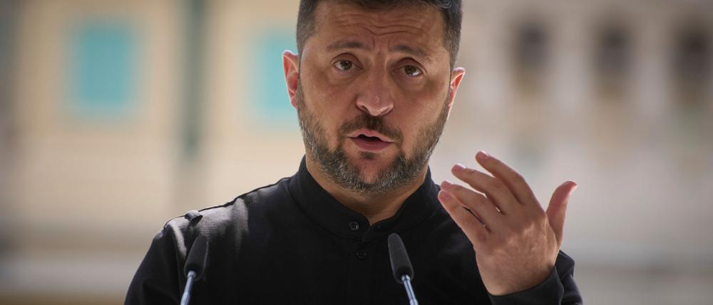 Der ukrainische Präsident Selenskyj fordert neue Sanktionen gegen Russland. (Archivfoto)