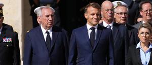 Im Scheitern vereint: Frankreichs Noch-Premier Francois Bayrou und Präsident Emmanuel Macron.