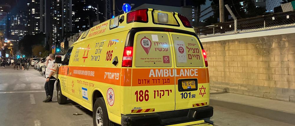Ein Rettungswagen in Israel.